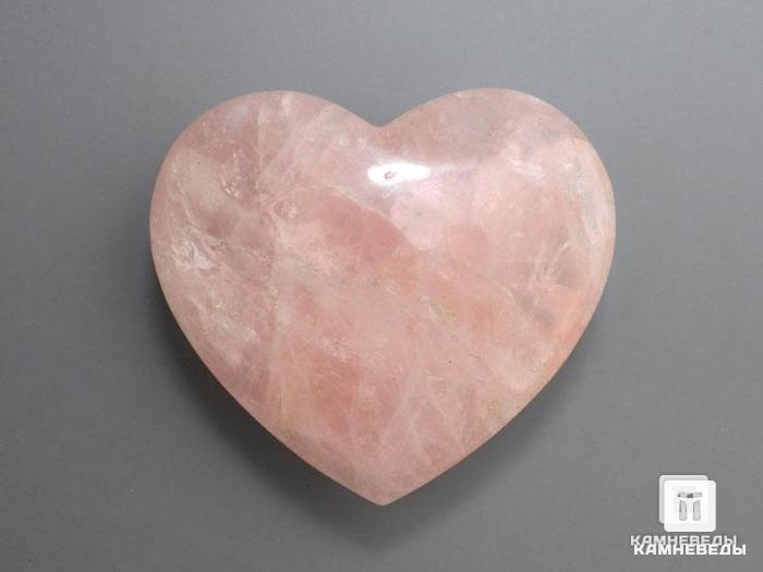 Сердце из розового кварца, 7,5х6,5х3 см, 23-44/4, фото 1