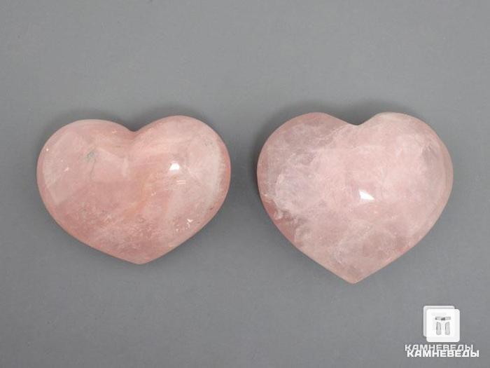 Сердце из розового кварца, 6,8х5,2х3 см, 23-44/5, фото 2