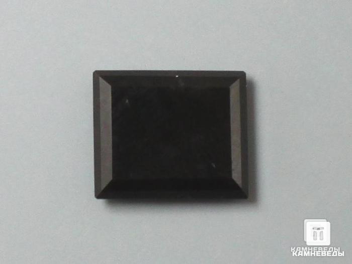 Кремень чёрный, огранка 12х10х3 мм (3,75 ct), 9-71/4, фото 1