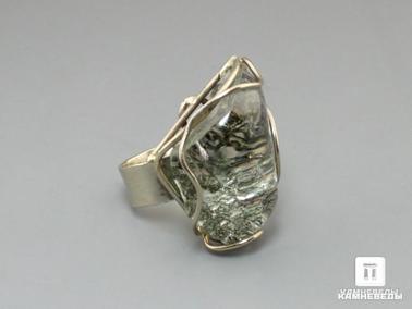 Горный хрусталь. Кольцо с горным хрусталем, аквариум