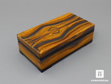 Гематит, Тигровый глаз. Шкатулка из тигрового глаза и гематита