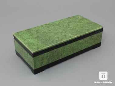 Жадеит. Шкатулка из жадеита, 13,3х6,4х3,9 см