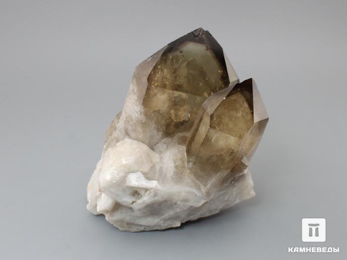 Раухтопаз (дымчатый кварц), сросток кристаллов 9х8,1х6,1 см, 10-100/76, фото 1