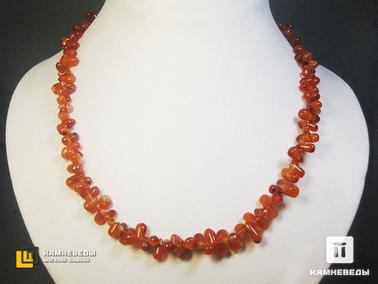 Сердолик. Бусы из сердолика, капли