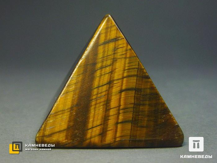 Пирамида из тигрового глаза, 3х3х2,6 см, 20-25/1, фото 1