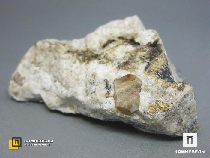 Циркон, кристалл на породе, около 6,1x4,6x2,4 см, 11-30/2, фото 4