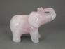 Слон из розового кварца 7,5х5,2х3,2 см, 23-16, фото 3
