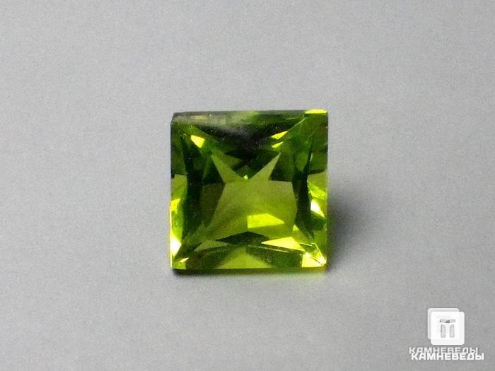 Хризолит (оливин), огранка 1,3 ct, 9-8/11, фото 1