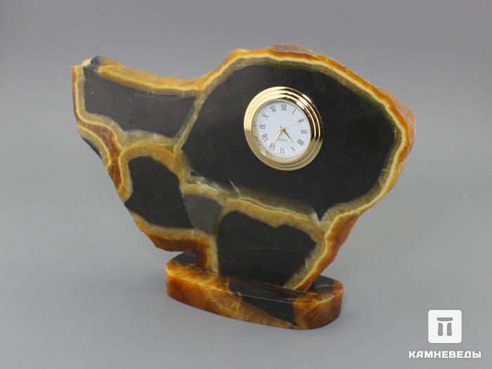 Настольные часы из симбирцита, 18,4х13,3х1,5 см, 98-5, фото 3