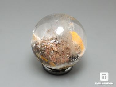 Горный хрусталь, Кварц, Титанит. Шар «Аквариум» из горного хрусталя (кварца) с титанитом, 40 мм