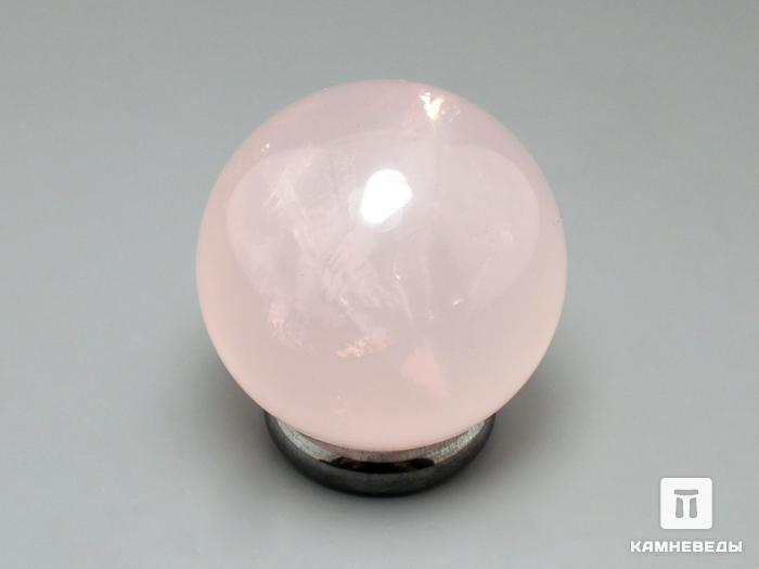 Шар из розового кварца с астеризмом, 35-36 мм, 21-60/5, фото 1