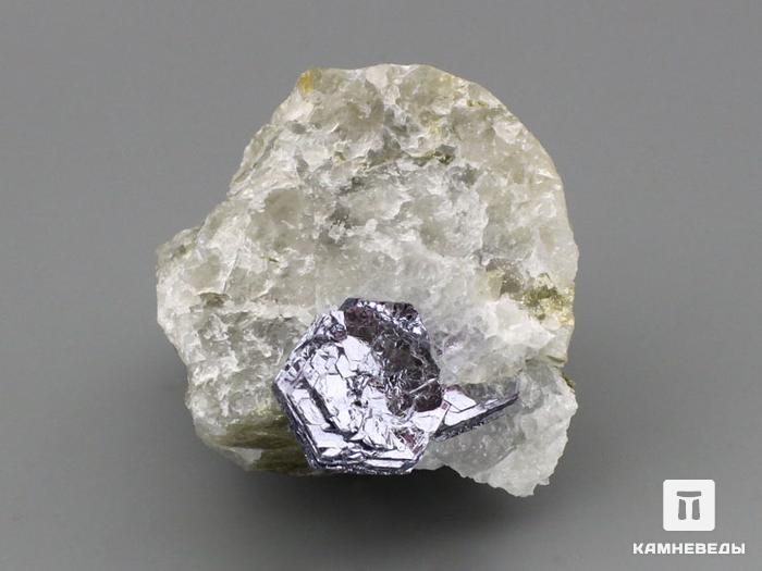Молибденит, кристалл в кварце 7х5,8х5 см, 10-124/5, фото 3