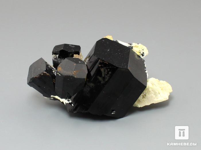 Шерл (черный турмалин), сросток кристаллов 6,3х3х3 см, 10-50/12, фото 1