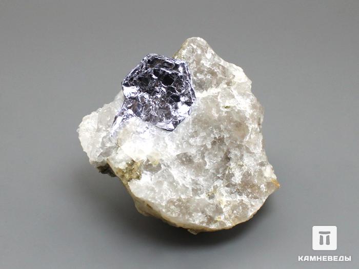 Молибденит, кристалл в кварце 7х5,8х5 см, 10-124/5, фото 1