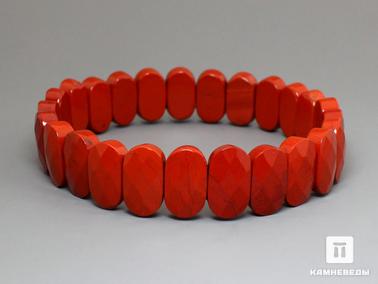 Яшма. Браслет из яшмы красной, огранка