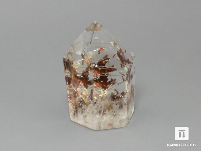 Кварц-волосатик, полированный кристалл 4,9х3,3х2,6 см, 11-20/17, фото 2