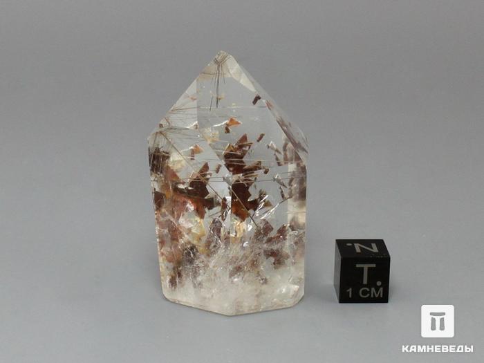 Кварц-волосатик, полированный кристалл 4,9х3,3х2,6 см, 11-20/17, фото 5