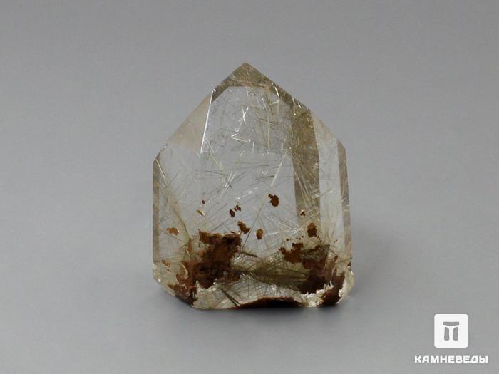 Кварц-волосатик, полированный кристалл 4,5х3,6х2,3 см, 11-20/18, фото 2