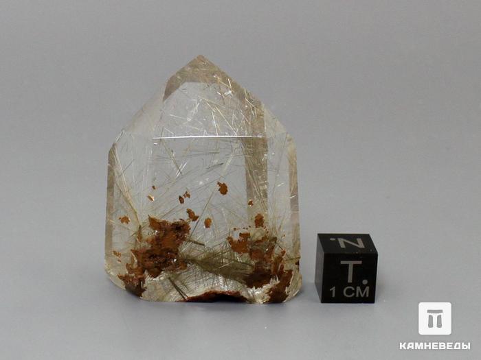Кварц-волосатик, полированный кристалл 4,5х3,6х2,3 см, 11-20/18, фото 5