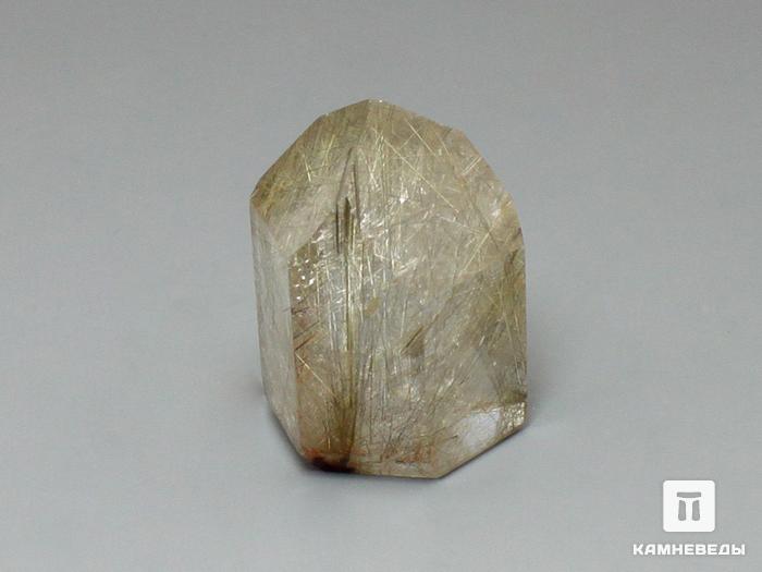Кварц-волосатик, полированный кристалл 4,3х3,2х2,7 см, 11-20/19, фото 1
