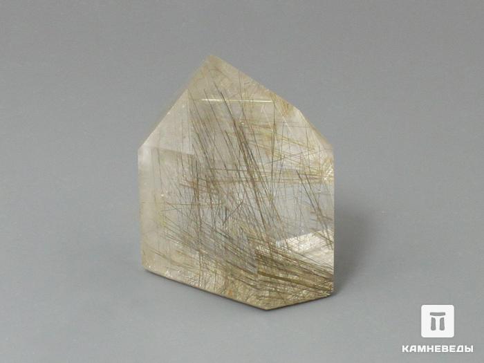 Кварц-волосатик, полированный кристалл 3,6х3,3х2,4 см, 11-20/20, фото 3