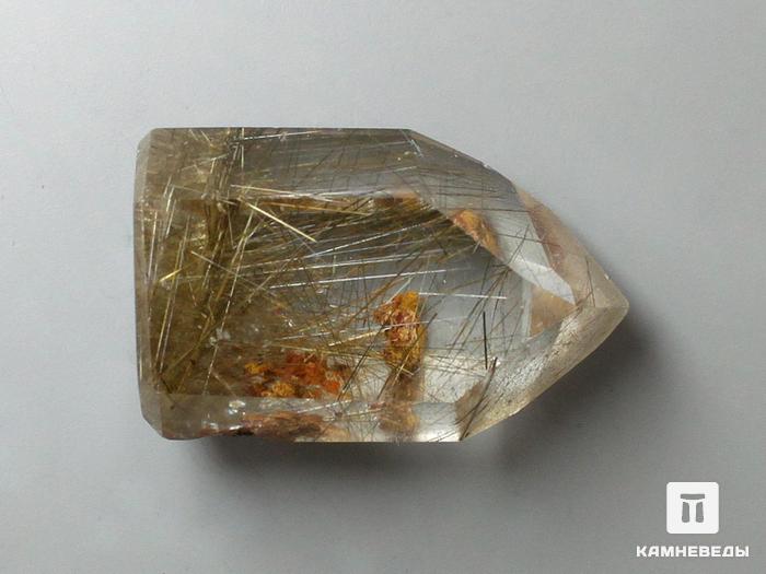 Кварц-волосатик, полированный кристалл 3,4х2,2х1,8 см, 11-20/23, фото 2