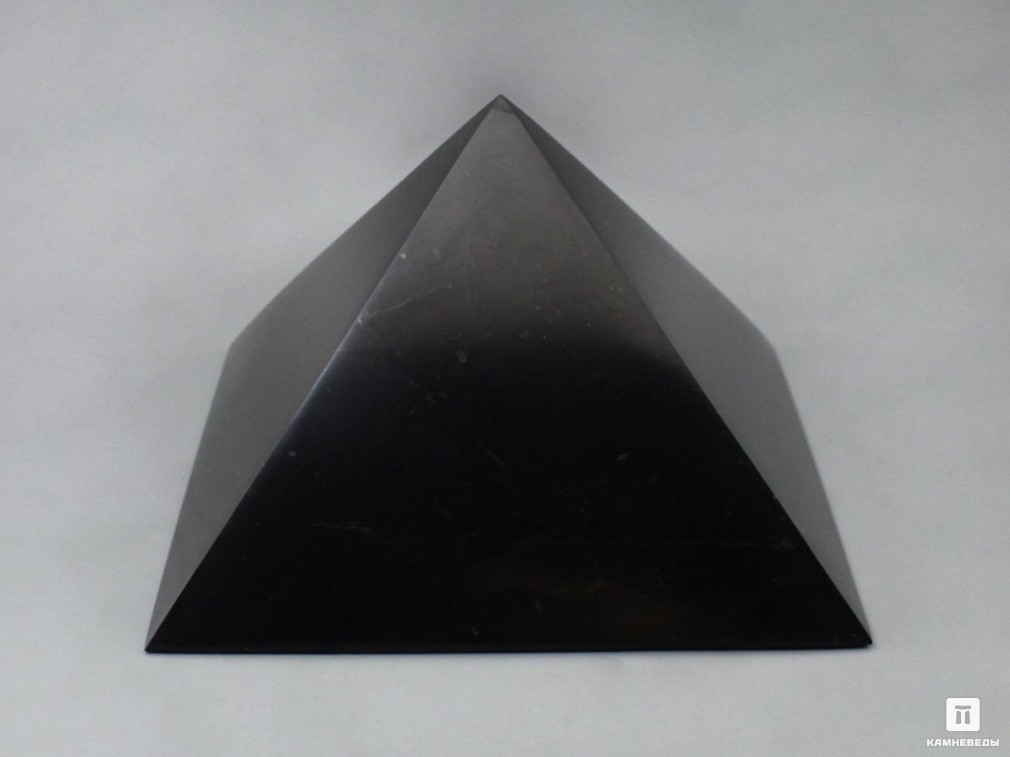 Пирамида из шунгита, полированная 20х20 см пирамида из шунгита 3 см высокая восьмигранная полированная
