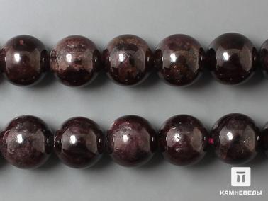 Альмандин, Гранат. Бусины из альмандина (граната), 46 шт. на нитке, 8-9 мм