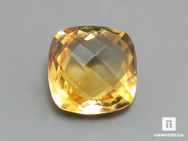 Цитрин. Цитрин, огранка 8х8х5 мм (1,9 ct)