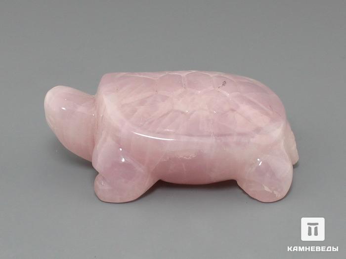Черепаха из розового кварца, 5х3,5х2,5 см, 23-11, фото 1