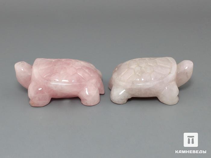 Черепаха из розового кварца, 5х3,5х2,5 см, 23-11, фото 3
