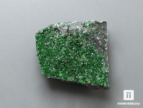 Уваровит (зелёный гранат) в пластиковом боксе, 2-2,5 см