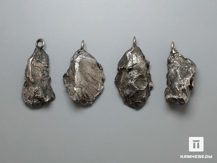 Кулон метеорит Сихотэ-Алинь, осколок 2-2,5 см, 40-142/44, фото 2