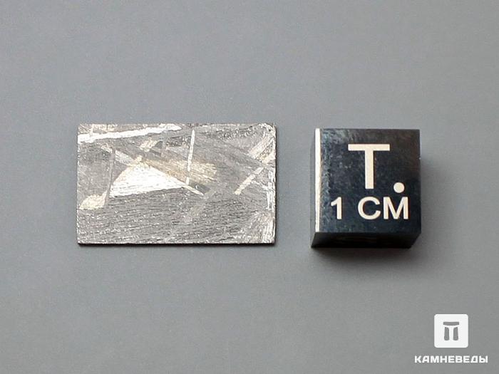 Метеорит Muonionalusta, пластина 2х1,2х0,1 см, 10-185/9, фото 3