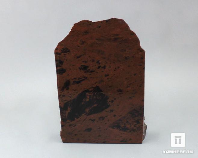 Обсидиан коричневый, полированный срез 13,5х9,5х3,5 см, 11-116/2, фото 1