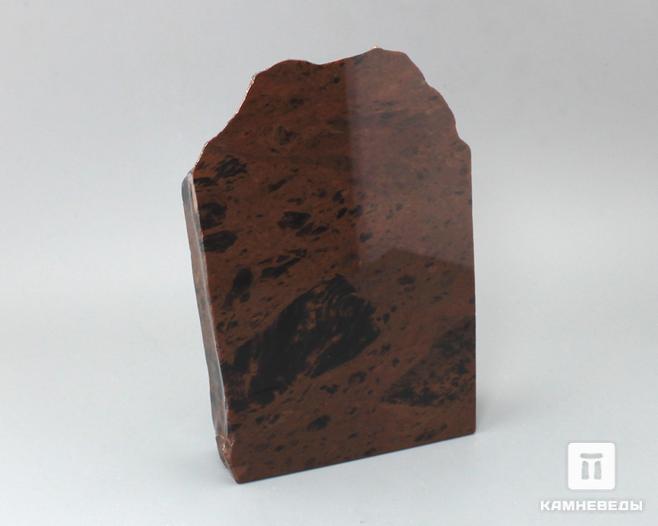 Обсидиан коричневый, полированный срез 13,5х9,5х3,5 см, 11-116/2, фото 3
