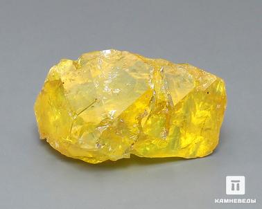 Сера самородная. Сера самородная в пластиковом боксе, 4х2,5 см