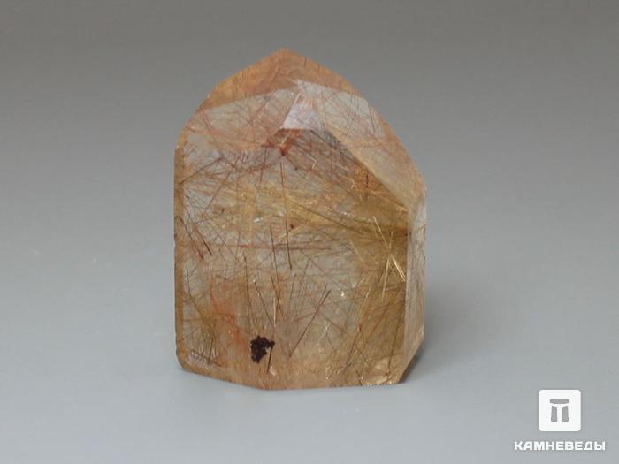 Кварц-волосатик, полированный кристалл 3,4х2,6х1,7 см, 11-20/34, фото 2