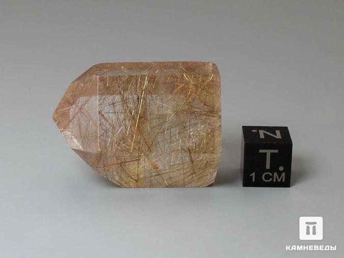 Кварц-волосатик, полированный кристалл 3,4х2,6х1,7 см, 11-20/34, фото 3