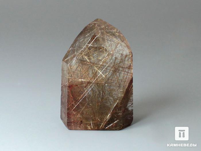 Кварц-волосатик, полированный кристалл 3,4х2,4х1,6 см, 11-20/33, фото 2