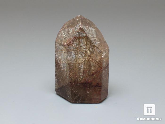 Кварц-волосатик, полированный кристалл 3,4х2,4х1,6 см, 11-20/33, фото 1