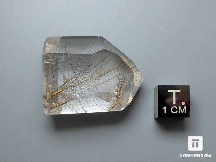 Кварц-волосатик, полированный кристалл 3,1х2,5х1,9 см, 11-20/35, фото 3