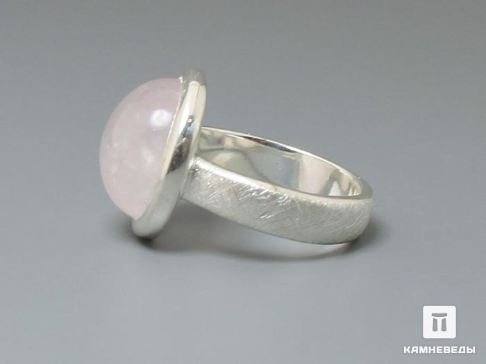 Кольцо «Сатурн» с розовым кварцем, шагрень, 44-99/8, фото 3