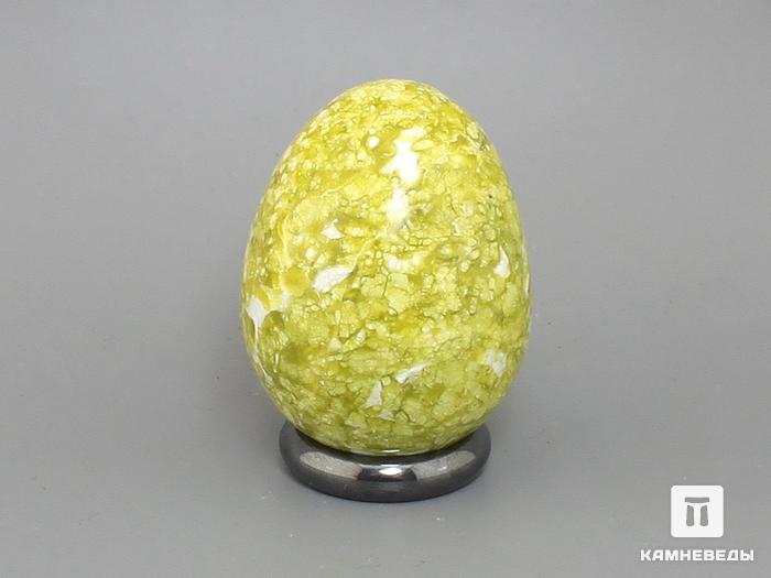 Яйцо из лизардита (серпентина), 4,6х3,6 см, 22-119/3, фото 3