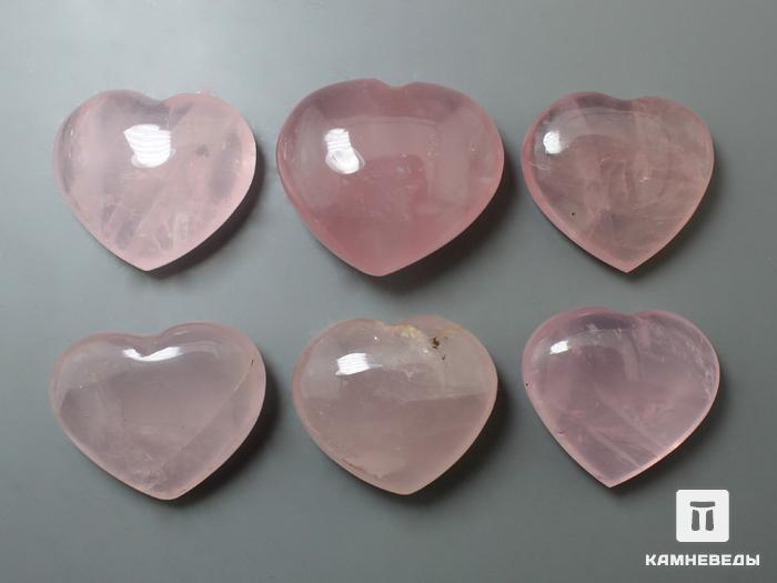 Сердце из розового кварца, 3,5х3 см, 23-44/8, фото 2