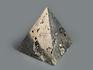 Пирамида из пирита, 8,2х8,1х8,5 см, 20-33/8, фото 4