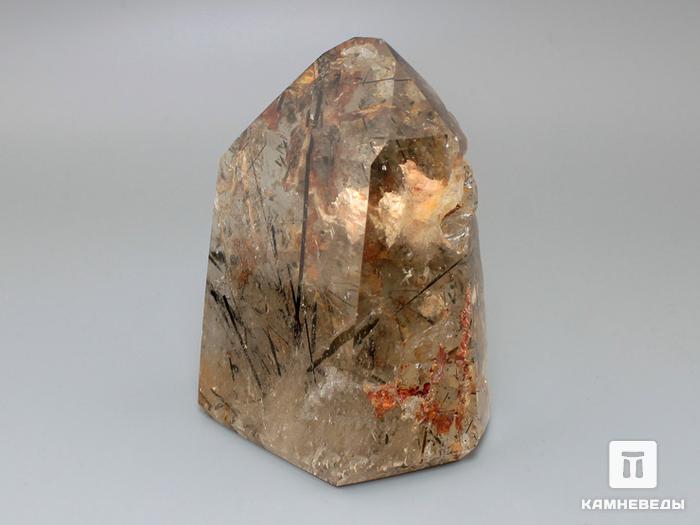Кварц-волосатик «Аквариум», полированный кристалл 8,8х6,8х5,2 см, 11-20/36, фото 3