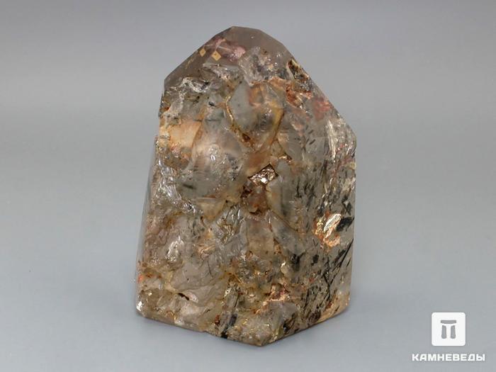 Кварц-волосатик «Аквариум», полированный кристалл 8,8х6,8х5,2 см, 11-20/36, фото 4