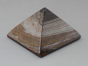 Пирамида из тигрового глаза с гематитом, 4х4х2,8 см
