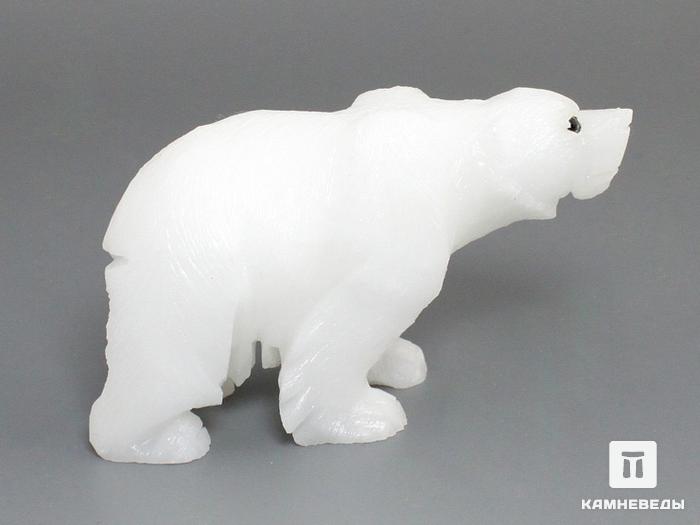 Белый медведь из кальцита (мрамора), 23-47, фото 3